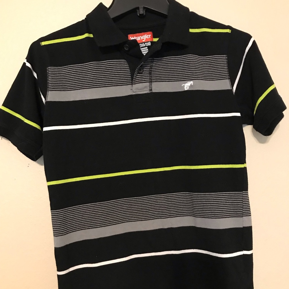 Boys Wrangler Casual Collared Shirt size L 10/12